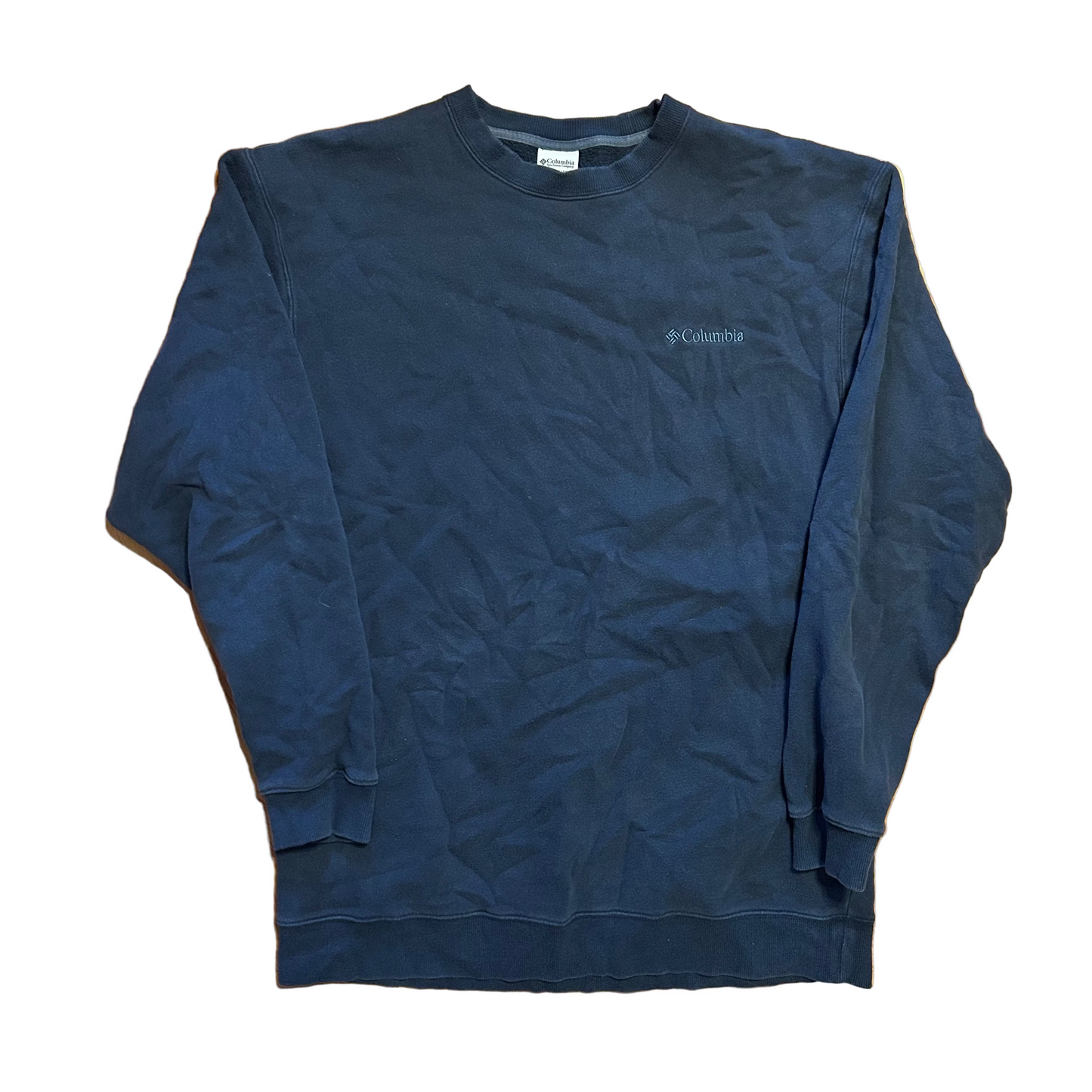 Columbia Navy Blue Crewneck Sweatshirt - XLarge - 25" x 30.5"
