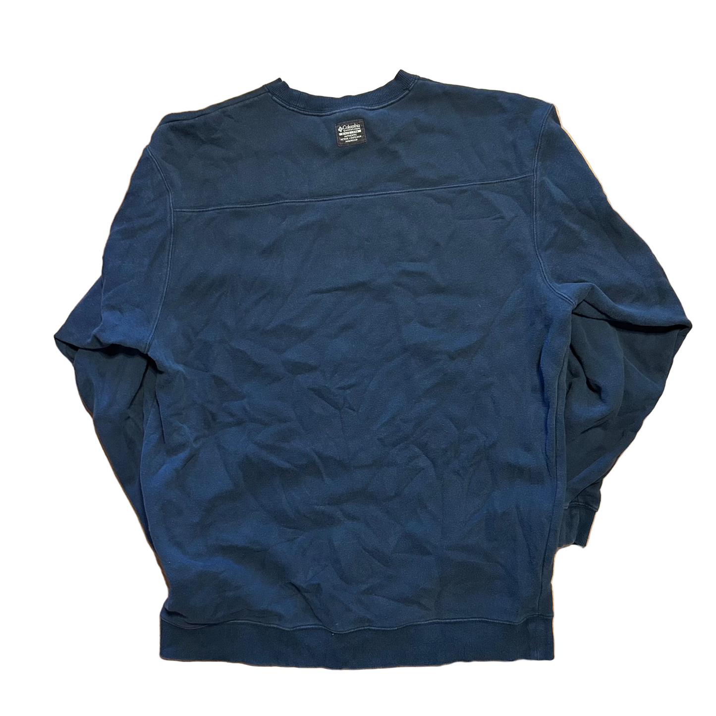 Columbia Navy Blue Crewneck Sweatshirt - XLarge - 25" x 30.5"