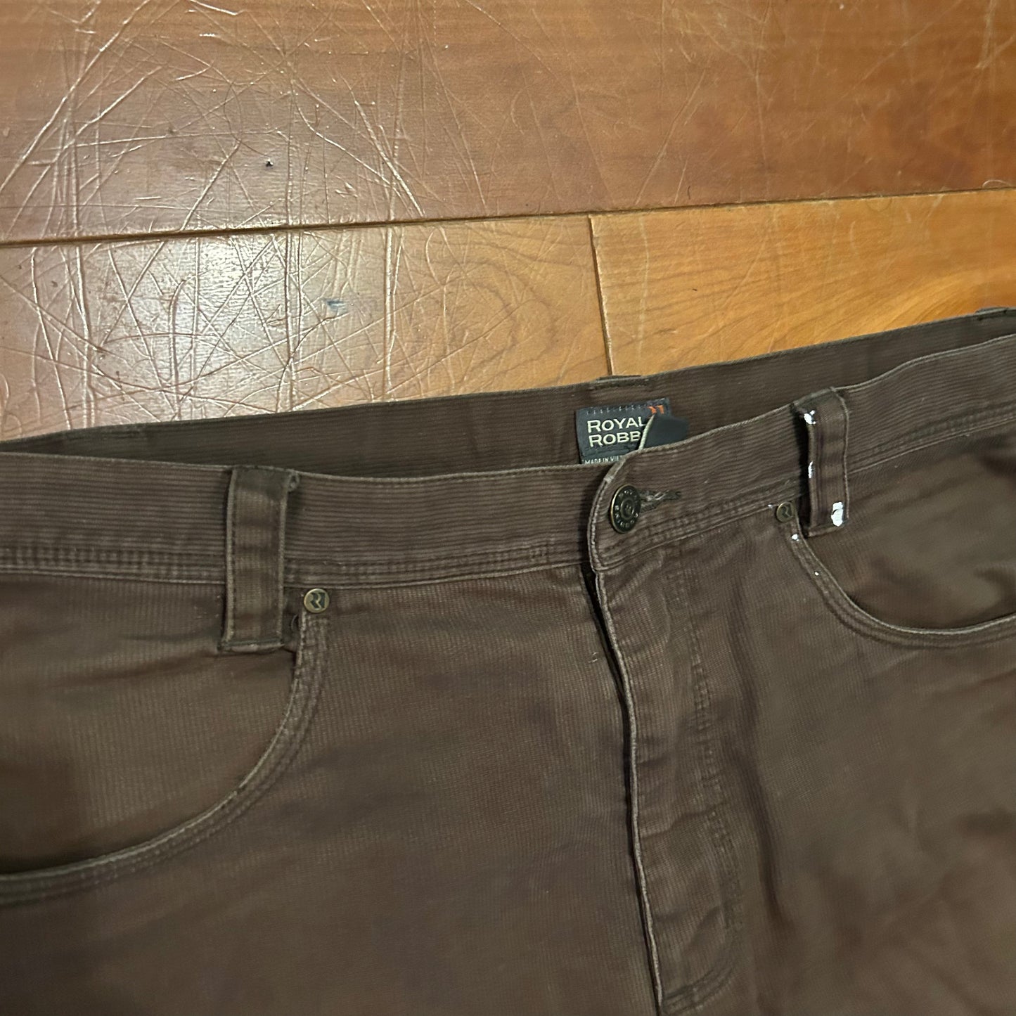 Royal Robbins Brown Corduroy Painter Carpenter Pants - 34" x 30"