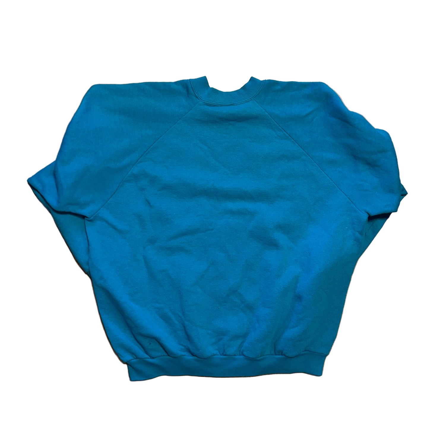 90's FOTL Teal Blue Star Design Crewneck Sweatshirt - XLarge - 24" x 24.5"