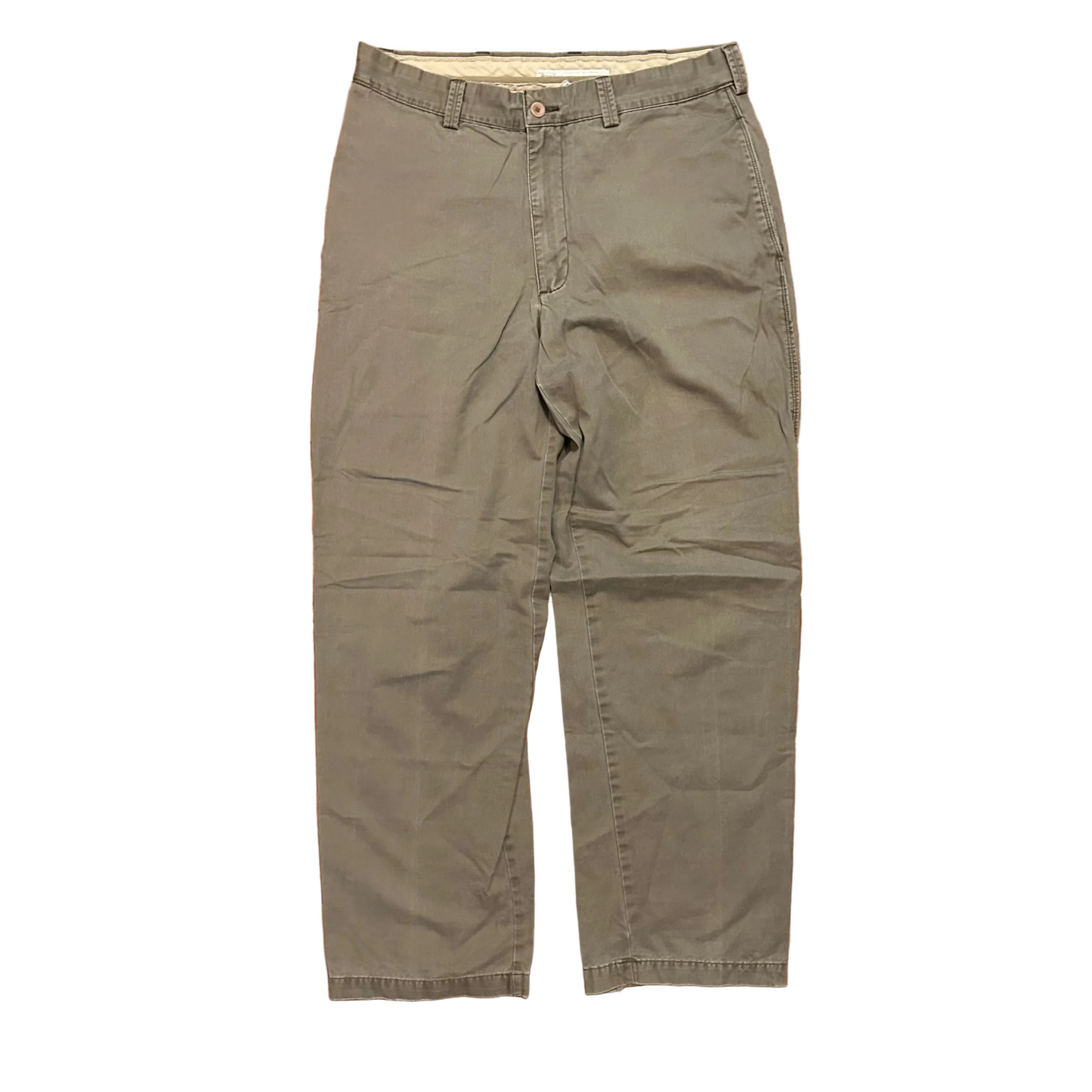 Perry Ellis Cotton Grey Brown Pants - 32" x 30"