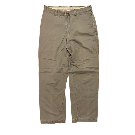 Perry Ellis Cotton Grey Brown Pants - 32" x 30"