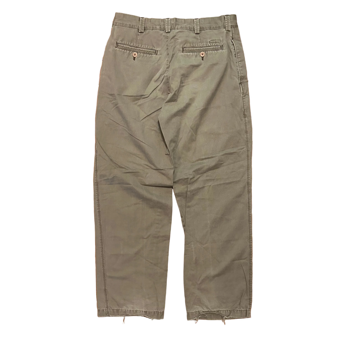 Perry Ellis Cotton Grey Brown Pants - 32" x 30"