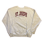 St Joseph Michigan Grey Red Maroon Embroidered Crewneck Sweatshirt - XLarge - 25" x 27"