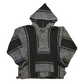 Drug Rug Black Grey Blank Hooded Sweatshirt - XLarge - 26" x 27"