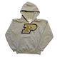 Purdue University Boilermakers Grey P Logo Hoodie Sweatshirt - Medium - 20" x 22.5"