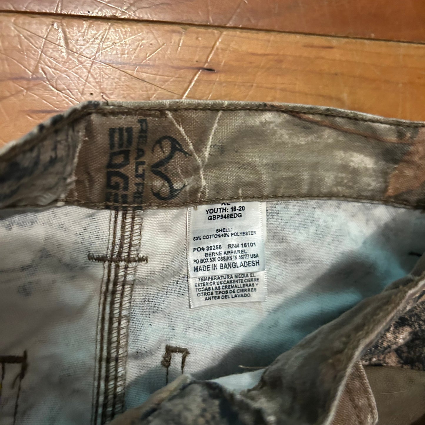 Realtree Edge Camouflage Cargo Pants - 28" x 30"