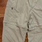 Columbia Nylon Khaki Tan Zip Off Shorts Pants - 33" x 29"