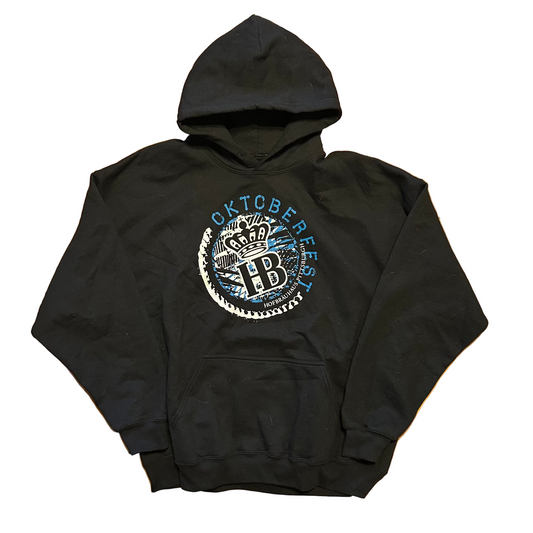 Octoberfest German Black Hoodie Sweatshirt - XLarge - 25" x 25.5"