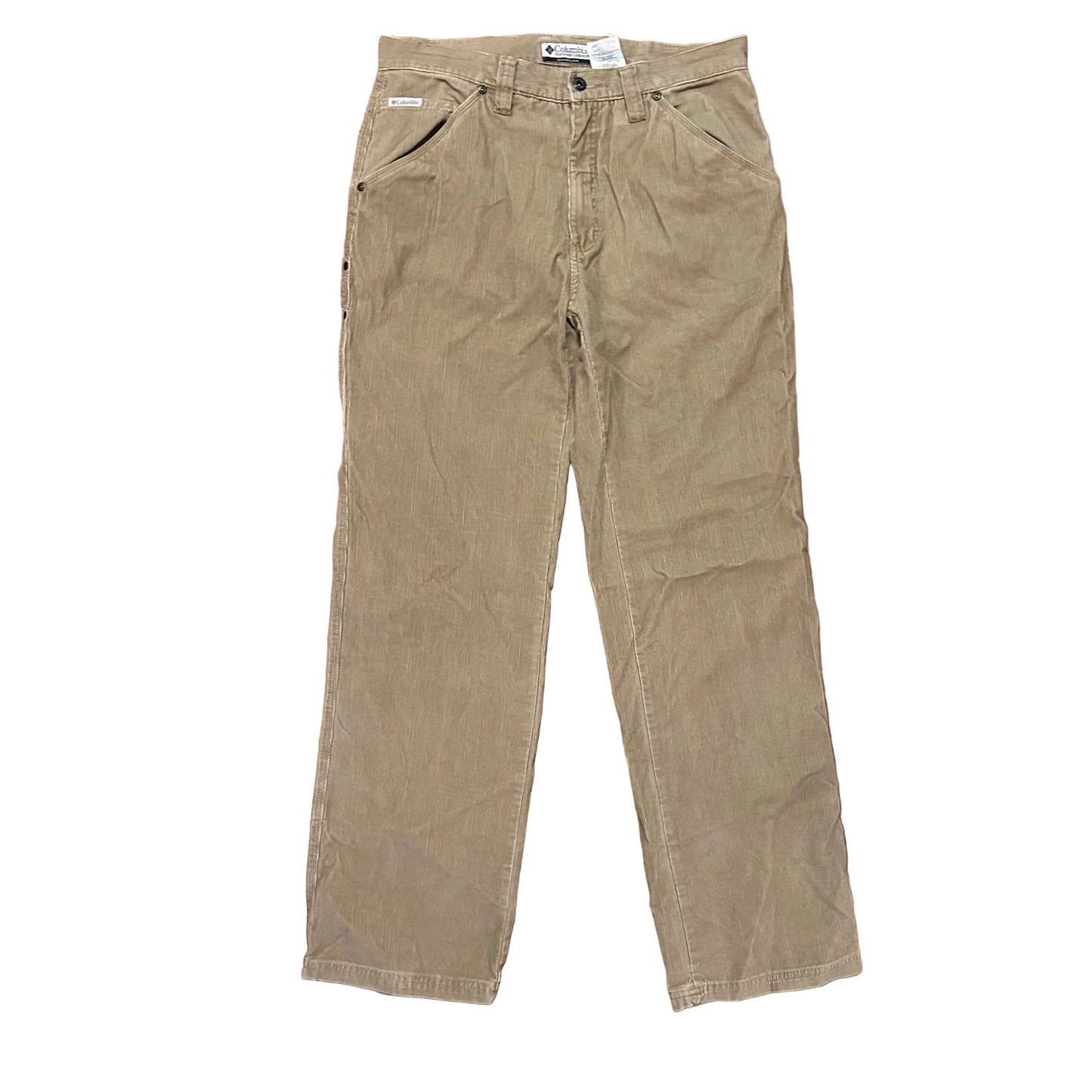 Columbia Corduroy Khaki Tan Carpenter Pants - 34" x 33.5"