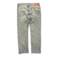 Levi 501 Button Fly Light Wash Denim Blue Jeans - 36" x 31"