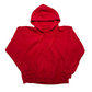 Hanes Red Blank Hoodie Sweatshirt - Large - 23" x 25"