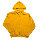 Jerzees Yellow Blank Zip Up Hoodie Sweatshirt - XLarge - 24" x 27"