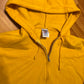 Jerzees Yellow Blank Zip Up Hoodie Sweatshirt - XLarge - 24" x 27"