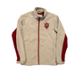 58 Sports Indiana IU Grey Tan Zip Up Windbreaker Jacket Coat - Large - 22" x 28"