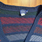 90's Edison Knitwear Navy Cardigan Sweater - Large - 22" x 24.5"