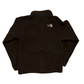 The North Face Brown Zip Up Fleece Jacket Coat - Small - 19.5" x 23"