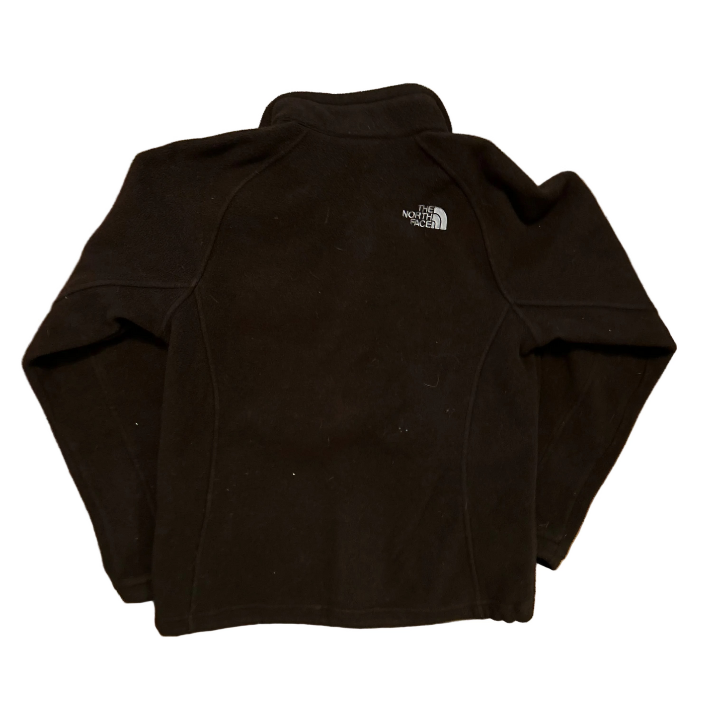 The North Face Brown Zip Up Fleece Jacket Coat - Small - 19.5" x 23"