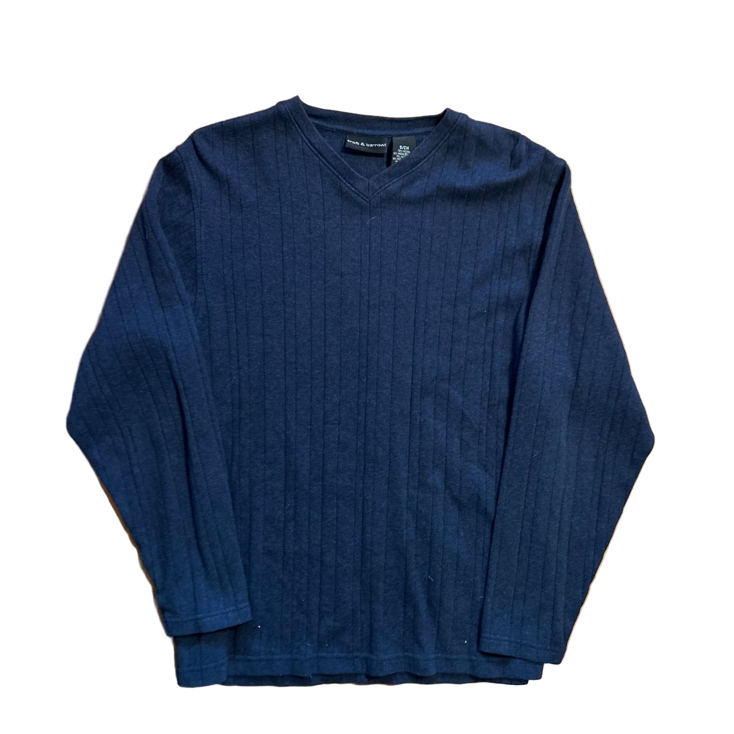 Croft and Barrow VNeck Navy Sweater - Medium - 20" x 26"
