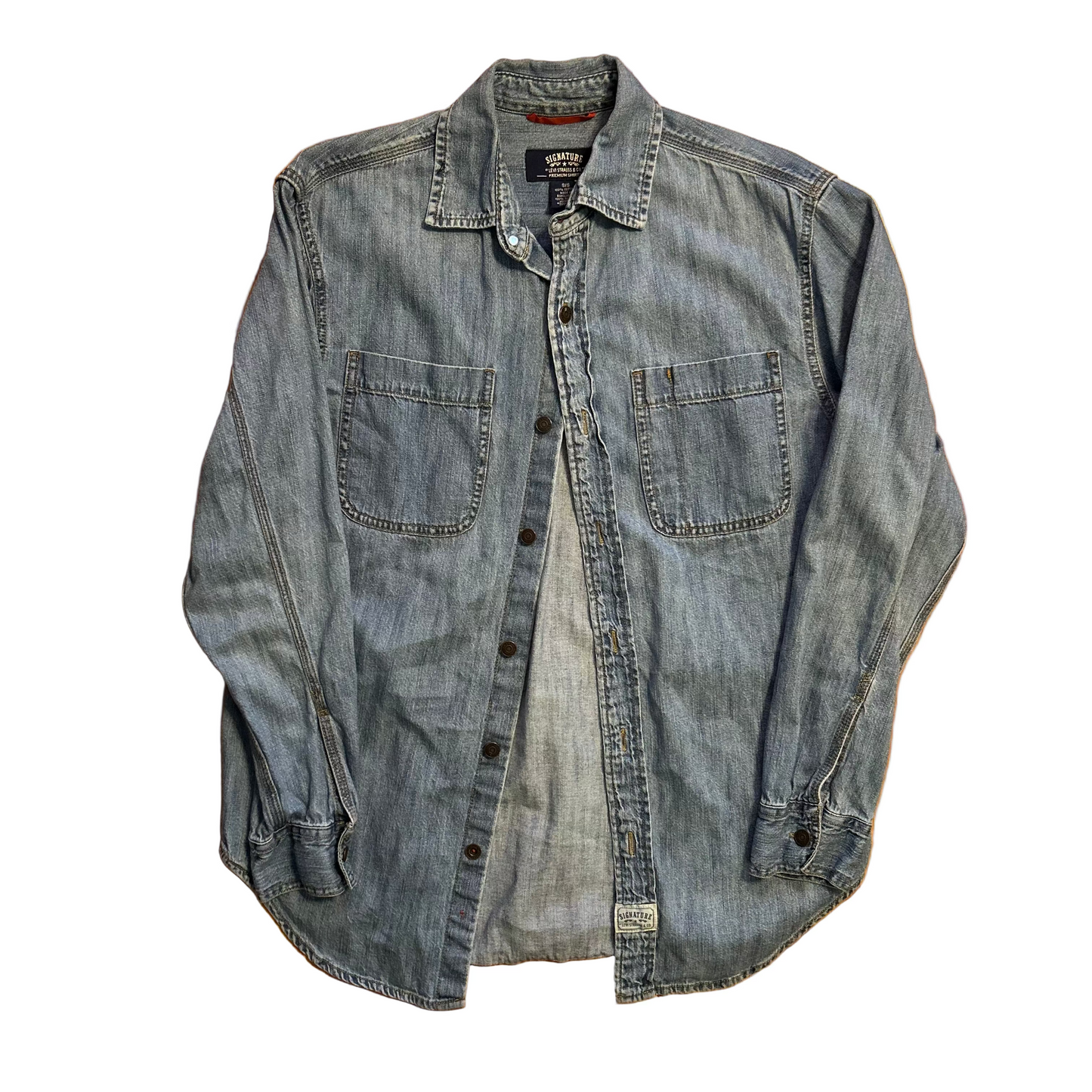 Levi Strauss Button Up Denim Jean Shirt - Medium - 20" x 30"