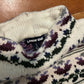 Lands End Purple Cream White Sweater - Small - 19" x 23"