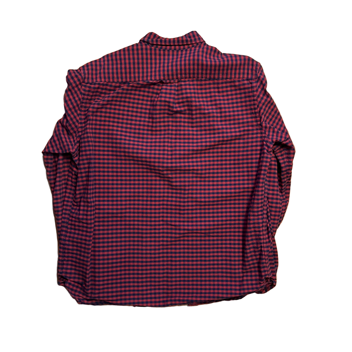 Button Up Orange Blue Red Shirt - Large - 22" x 29"