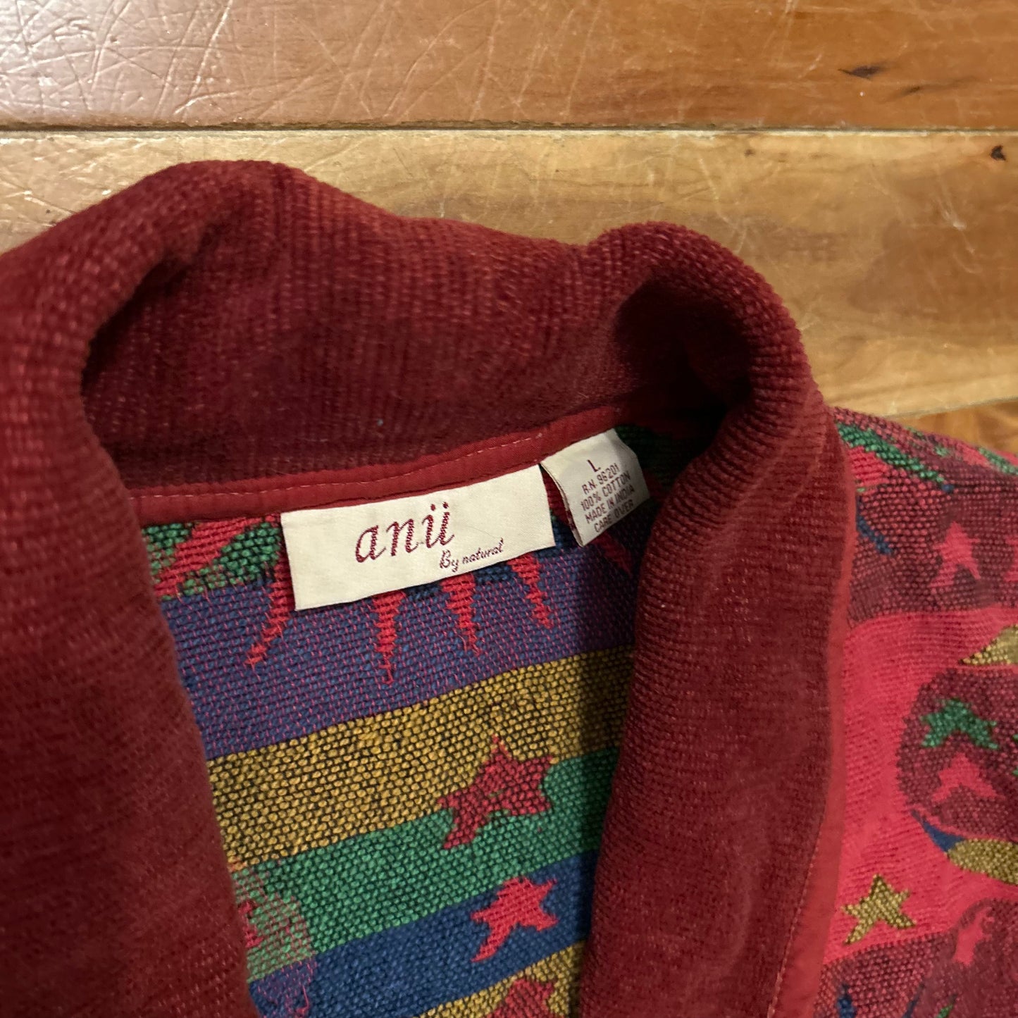 Anii Natural Blanket Jacket Coat - XLarge - 24" x 30"
