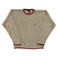 Tommy Hilfiger Grey Red Brown Sweater - oLarge - 23" x 27"