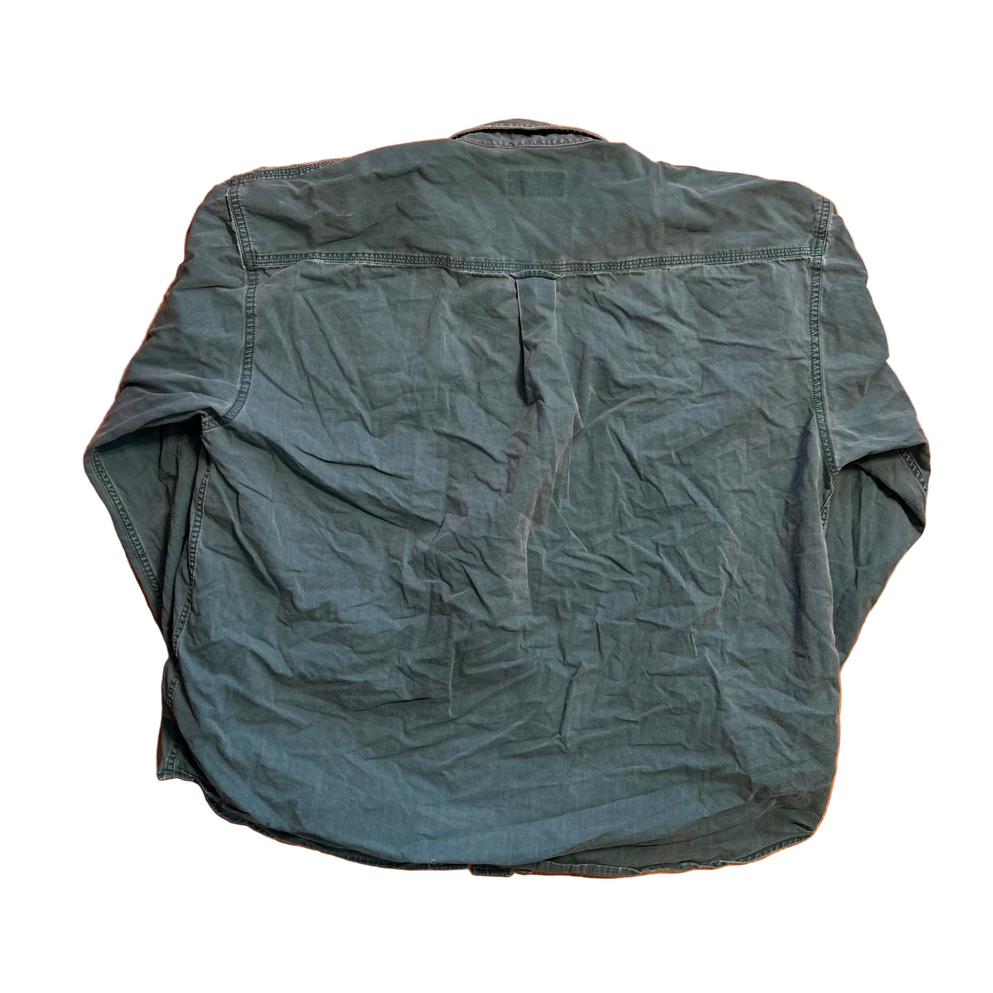 St Johns Bay Teal Button Up Shirt - XLarge - 25" x 29"