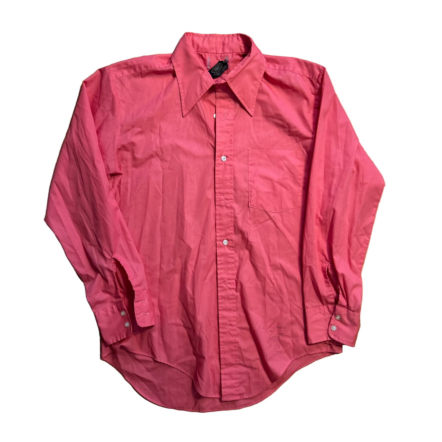 Pink Button Up Shirt - Large - 22" x 29"