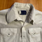 80/90's Panhandle Slim White Pearl Snap Button Up Shirt - Medium - 21" x 29"