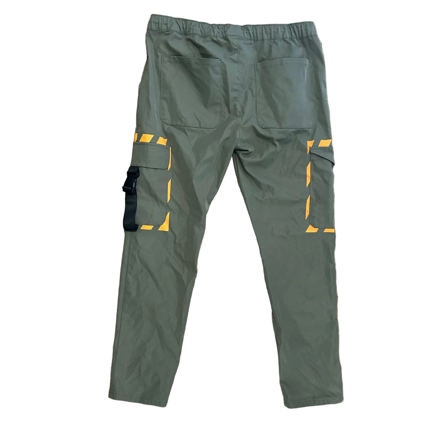 Smoke and Ash Green Cargo Pants - Drawstring - 37” x 31”