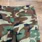 00's Military Camouflage Camo Cargo Pants - Tagged Large, Adjustable Waist - 38” x 31”