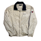 Tommy Hilfiger Cream White Windbreaker Rain Jacket Coat - Medium - 21" x 27"