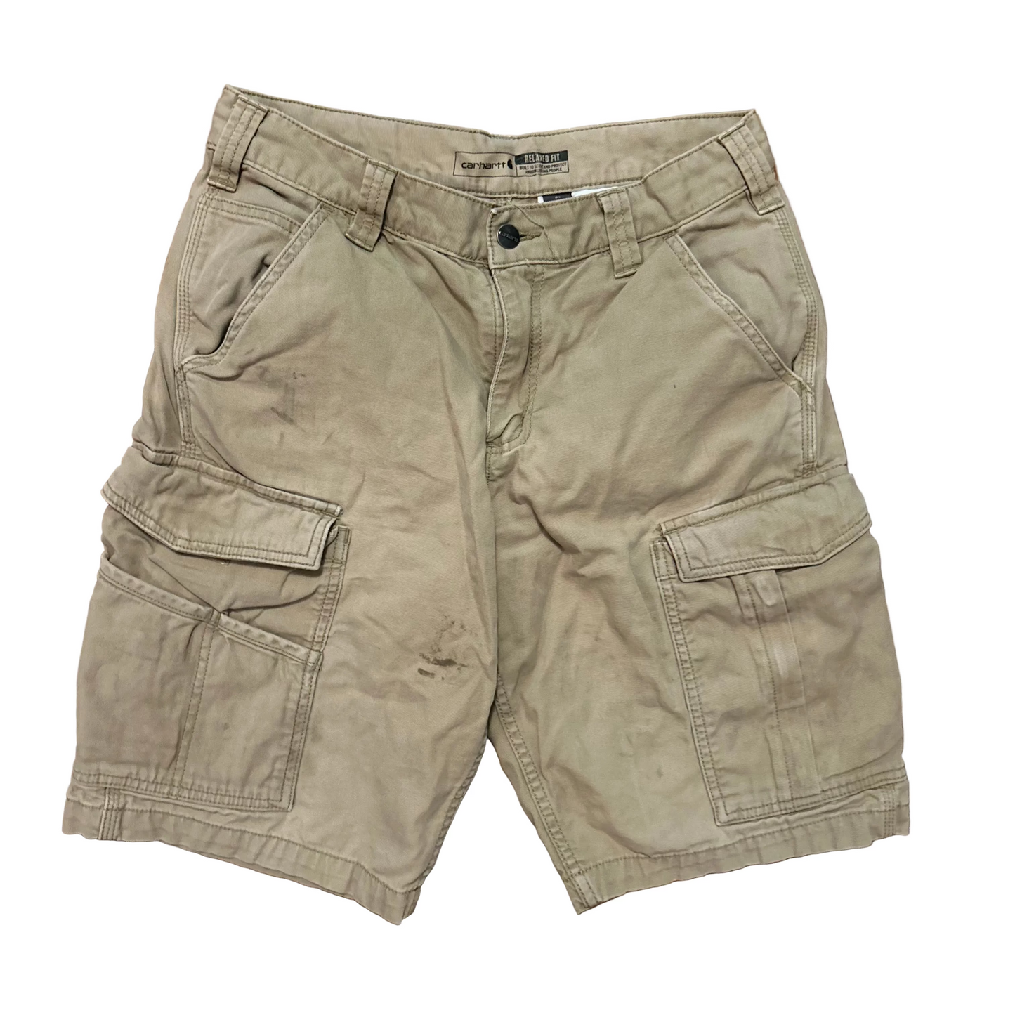Carhartt Carphartt Tan Khaki Brown Cargo Shorts - 31" x 10.5"