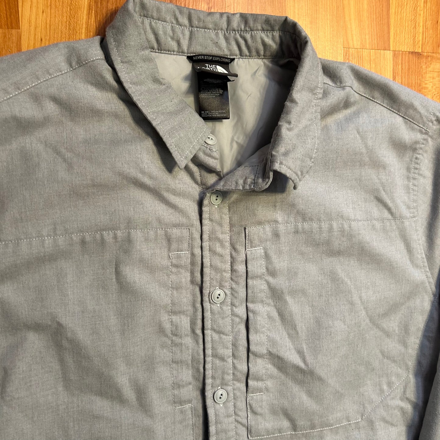 The North Face Button Up Lined Jacket Shirt Coat - XLarge - 25" x 31"