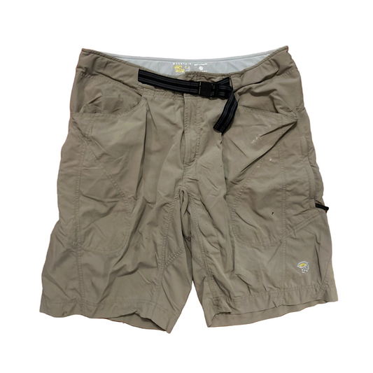 Mountain Hardwear Tan Brown Belt Cargo Shorts - 36" x 11"