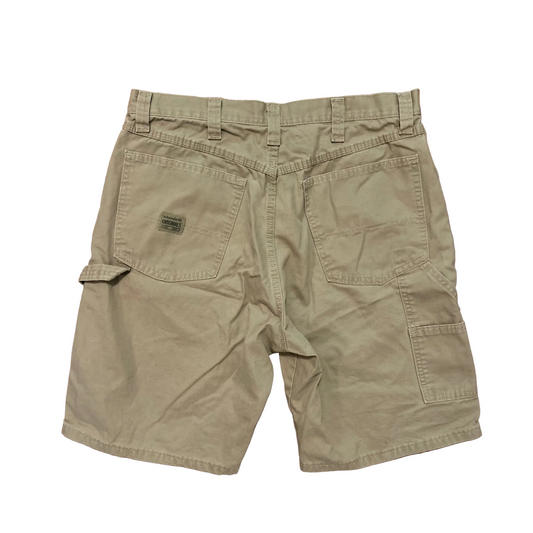 Wrangler Tan Khaki Carpenter Shorts - 34" x 9.5"