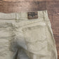 Wrangler Straight Fit Tan Khaki Denim Jeans - 30” x 30”