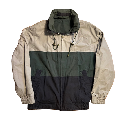 Colorblocked Windbreaker Rain Jacket Coat - Large - 23" x 28"