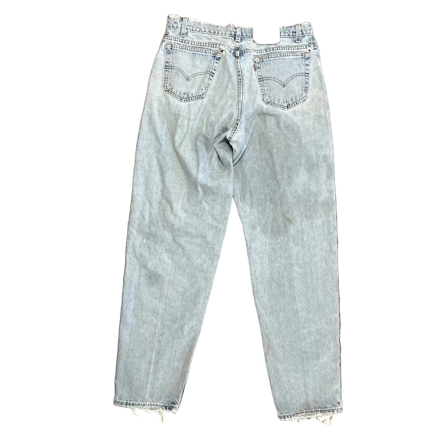 Levis 560 Distressed Denim Blue Jeans - 34” x 33.5”