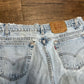 Levis 560 Distressed Denim Blue Jeans - 34” x 33.5”