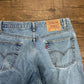 90's Levis 550 Denim Blue Jeans - 33” x 33”