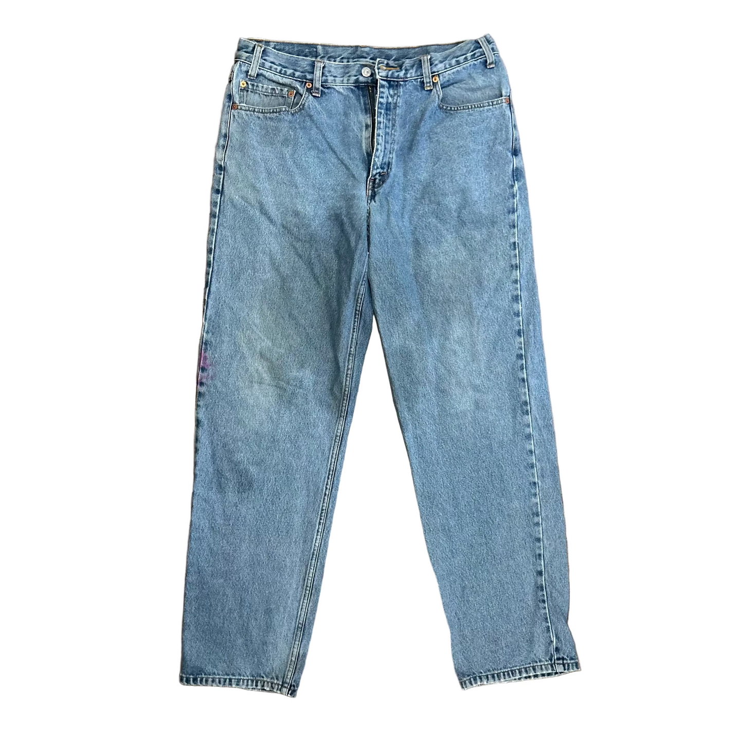 90's Levis 550 Denim Blue Jeans - 33” x 33”