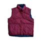 Reversible Puffer Vest Maroon Navy - Large - 23" x 26"