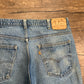 70's Levi 517 Orange Tab Distressed Denim Blue Jeans - 35” x 31”
