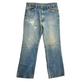 70's Levi 517 Orange Tab Distressed Denim Blue Jeans - 35” x 31”