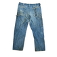 70/80's Dickies Carpenter Distressed Denim Blue Jeans - 36” x 29”