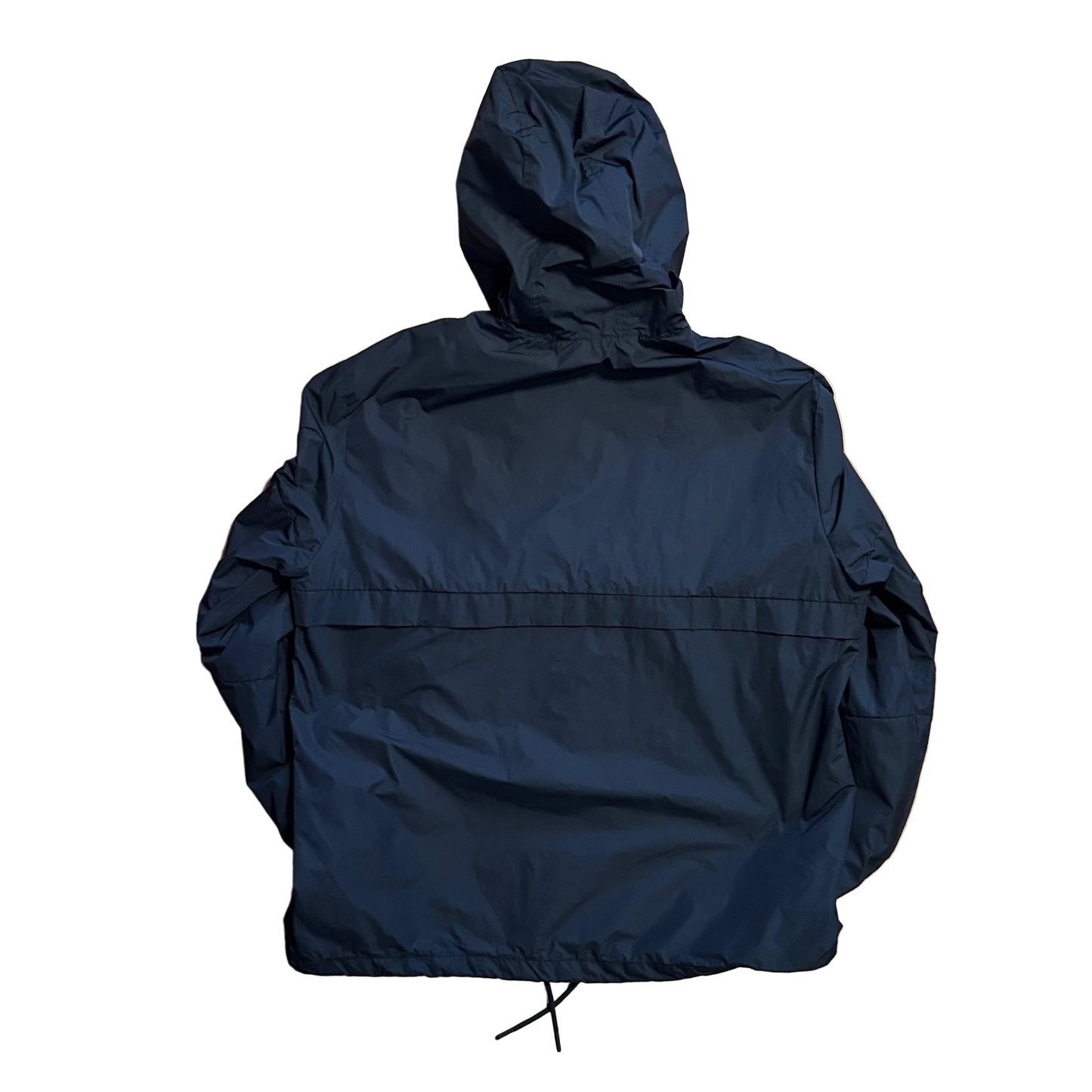 Black Anorak Windbreaker Raincoat Jacket - XLarge - 25" x 29"