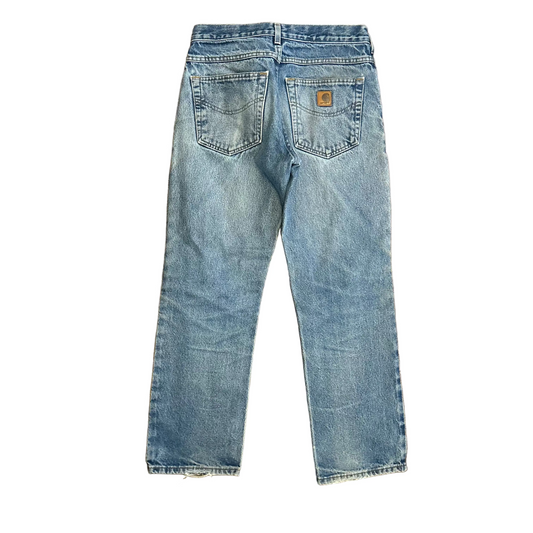 Carhartt Carphartt Blue Denim Distressed Jeans - 30” x 29”